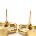 Chanel Roller Skate Earrings F24 COCO Mark Faux Pearl Rhinestone Gold Color — view 8