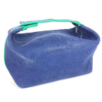 Hermes Handbag Brid A Black GM Cotton Blue — view 2