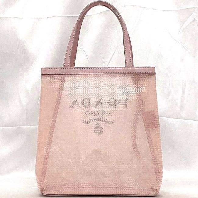 Prada Handbag Pink Lame 1 Bg417 — view 3