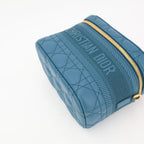 Christian Dior Travel Cannage Stitch Leather Small Vanity Shoulder Bag — view 4