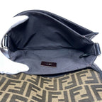 Fendi Shoulder Bag Black Khaki Zucca 7 Va601 — view 5