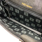 Yves Saint Laurent Logo Vintage Clutch Bag Black — view 7