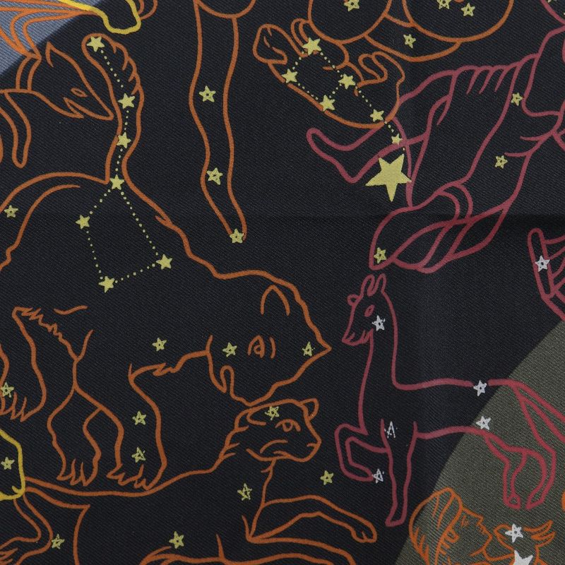 Hermes Carre 45 Petit Constellation Ship Orion Design Silk — view 6