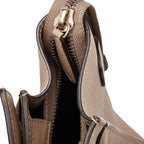 Celine Luggage Micro Shopper Beige Leather — view 8