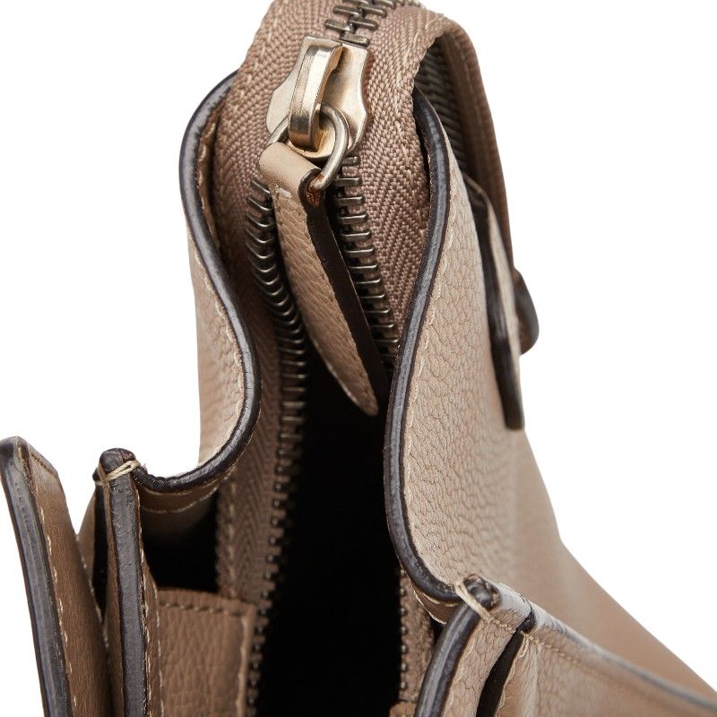 Celine Luggage Micro Shopper Beige Leather — view 8