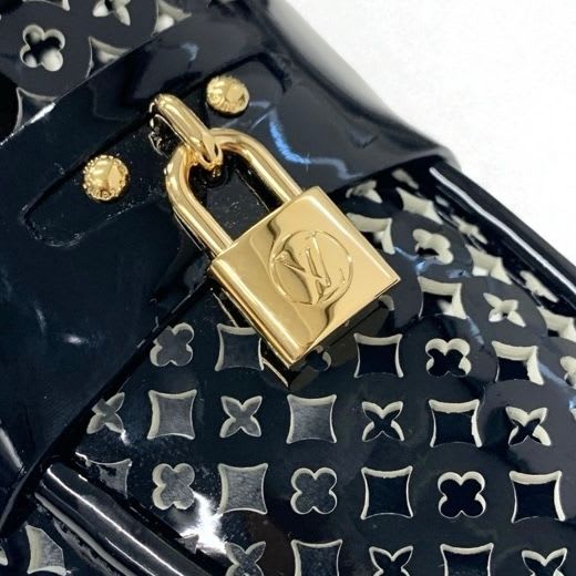 Louis Vuitton Chess Line Monogram Loafers Leather Shoes Patent Black Gold Logo — view 8
