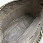 Chanel CC Logo Quilted Lambskin Fringe Shoulder Bag Beige Purse — view 7
