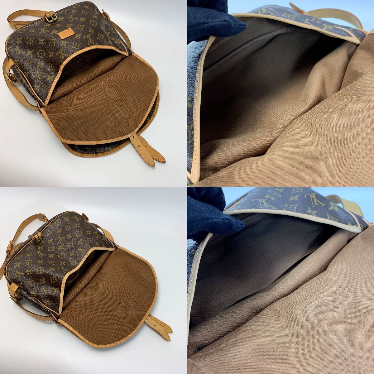 Louis Vuitton Monogram Saumur Bag Shoulder — view 4