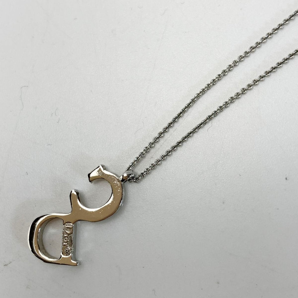 Christian Dior CD Logo Vintage Silver Necklace — view 3