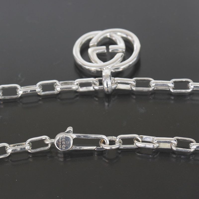 Gucci G Logo Necklace Silver 925 E1033 — view 4