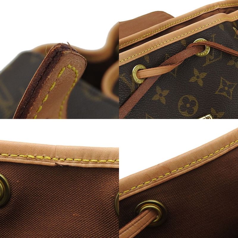 Louis Vuitton Rucksack Backpack Montsouris MM Monogram Gold Hardware — view 7