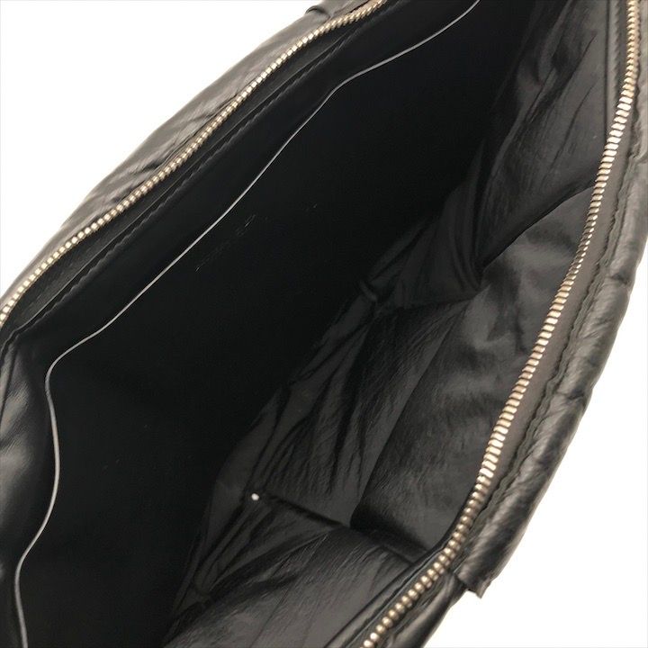Bottega Veneta Intrecciato Maxi Clutch Second Black Leather — view 7
