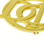 Christian Dior GP Logo Brooch Gold — view 7