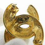 Chanel Brooch Quilted Stitching Coco Mark Metal Gold Plated Accessory Small — view 4