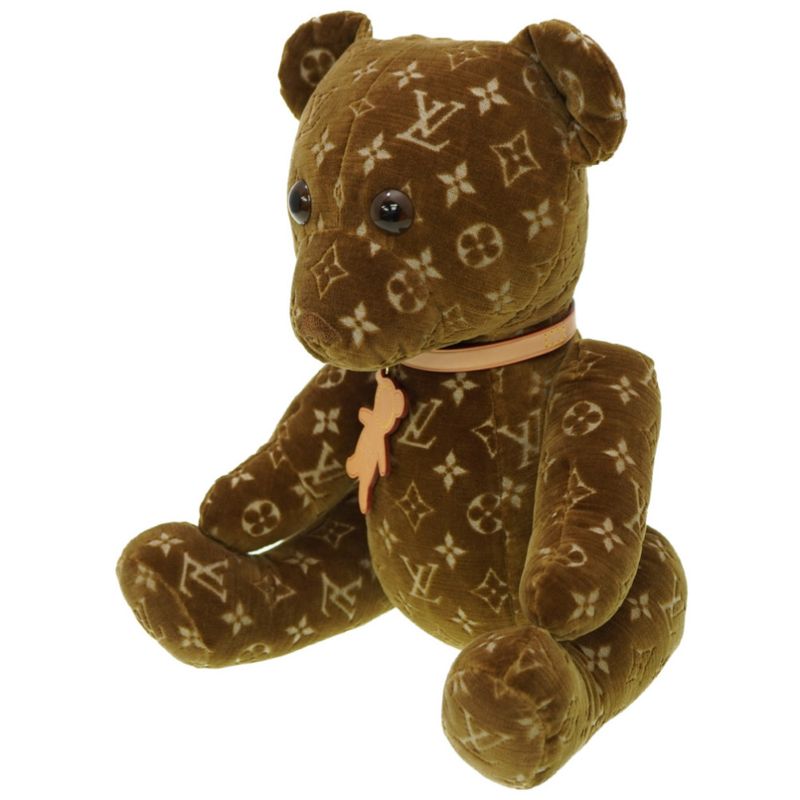Louis Vuitton Monogram Doudou Teddy Bear Limited Edition 2021 Gi0739 Velour — view 2