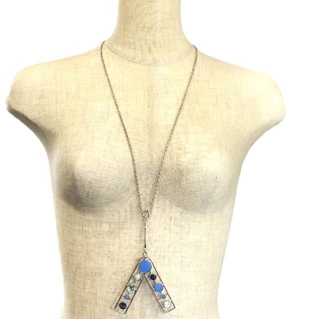 Christian Dior Necklace Jewelry Accessories Small Metal Silver Multicolor — view 9