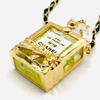 Chanel Perfume Necklace Ribbon Gold — view 8