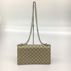 Gucci Duonysus Shoulder Bag GG Supreme Gray Red — view 2