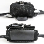 Saint Laurent Rucksack Festival Backpack Lace Black Fringe — view 4