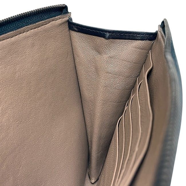 Bottega Veneta Lshaped Zipper Document Case Blueblack — view 6