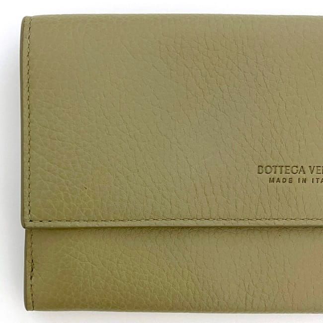 Bottega Veneta Long Fold Wallet Beige Khaki — view 6