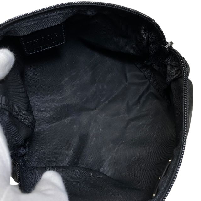 Prada Pouch Cosmetic Small Triangle Logo Nylon Black — view 6