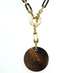 Hermes Necklace Faites Vos Jeux Buffalo Horn Long Pendant — view 3