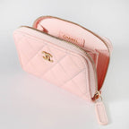 Chanel Coin Case Classic Zip Purse Pastel Pink — view 4