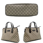 Gucci Tote Bag GG Supreme 429019.486628 Beige Brown Silver Hardware — view 6
