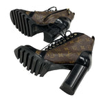 Louis Vuitton Star Trail Line Monogram Boots Short Shoes Leather Brown — view 6