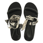 Christian Dior Ja Ankle Ribbon Flat Sandals 38 Black — view 4