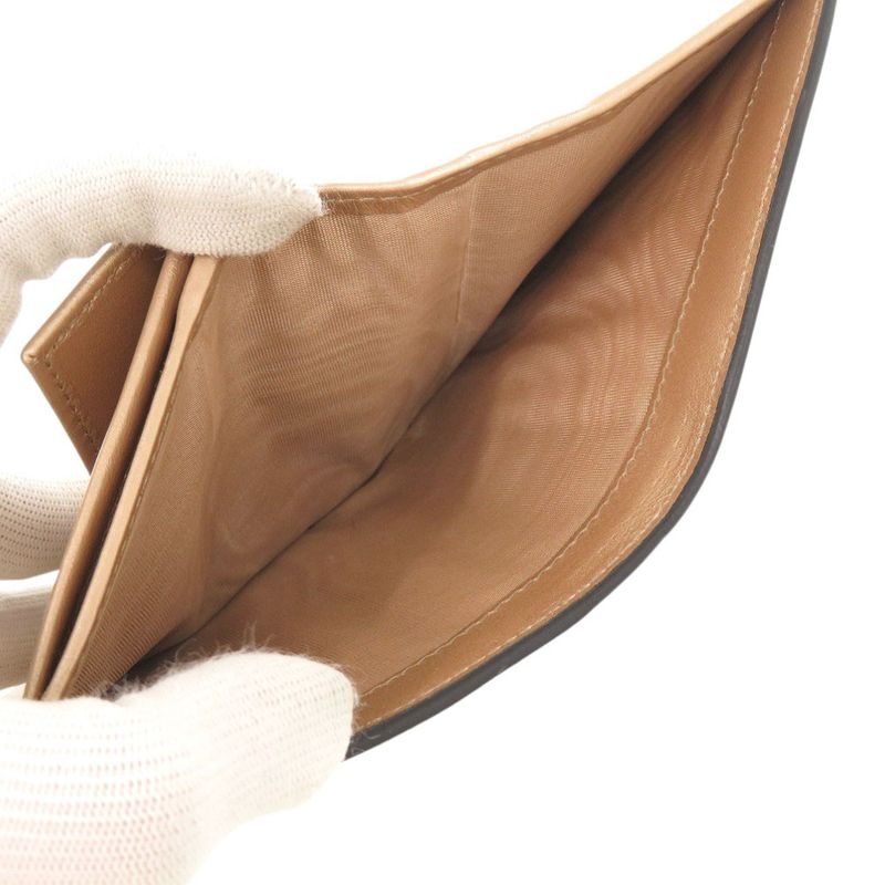Prada 1 Mv204 Saffiano Leather Gold Fold Wallet 0933 — view 5
