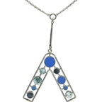 Christian Dior Necklace Jewelry Accessories Small Metal Silver Multicolor — view 3