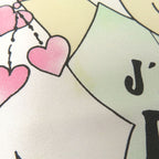 Christian Dior J'adore Scarf Heart Ribbon Flower Girl Silk White 0026 — view 3