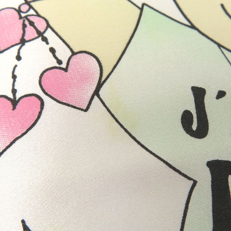 Christian Dior J'adore Scarf Heart Ribbon Flower Girl Silk White 0026 — view 3