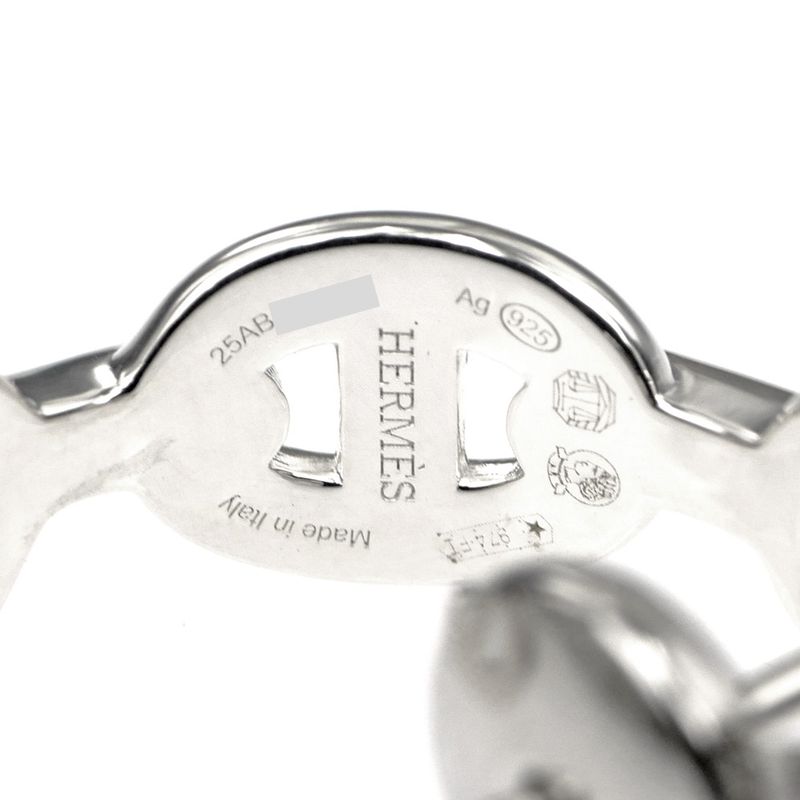Hermes Earrings Chaine D'ancre Pair AG 925 Silver Accessories — view 8