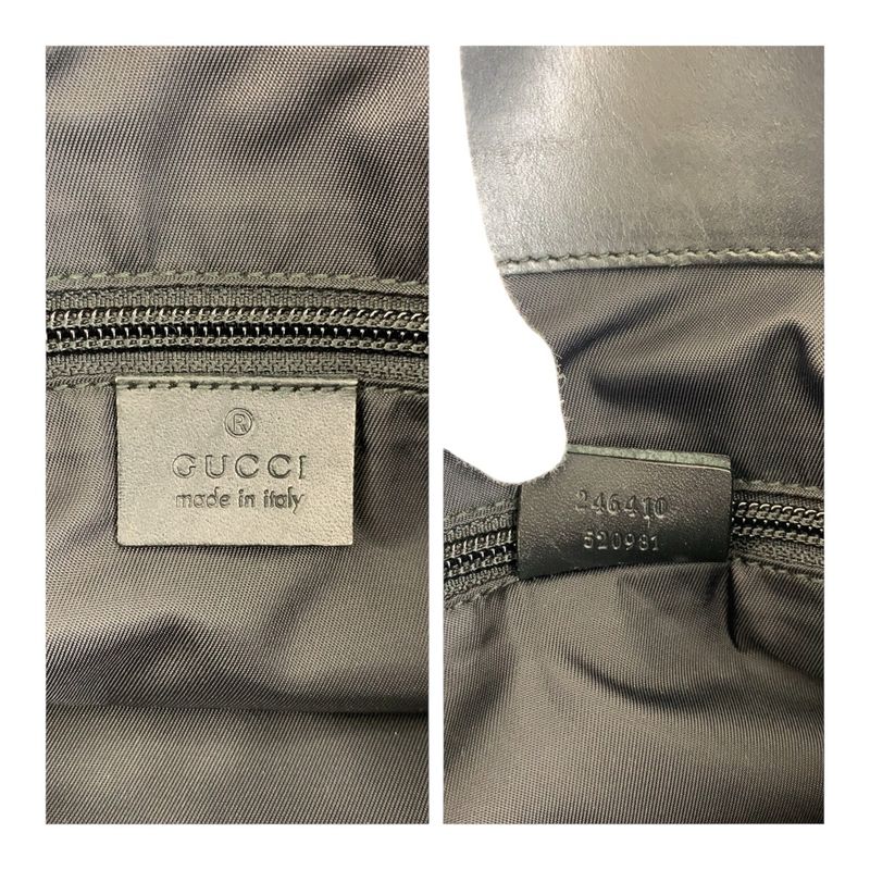 Gucci Sherry Line Black Silver Hardware Nylon Business Bag Handbag Men — view 4