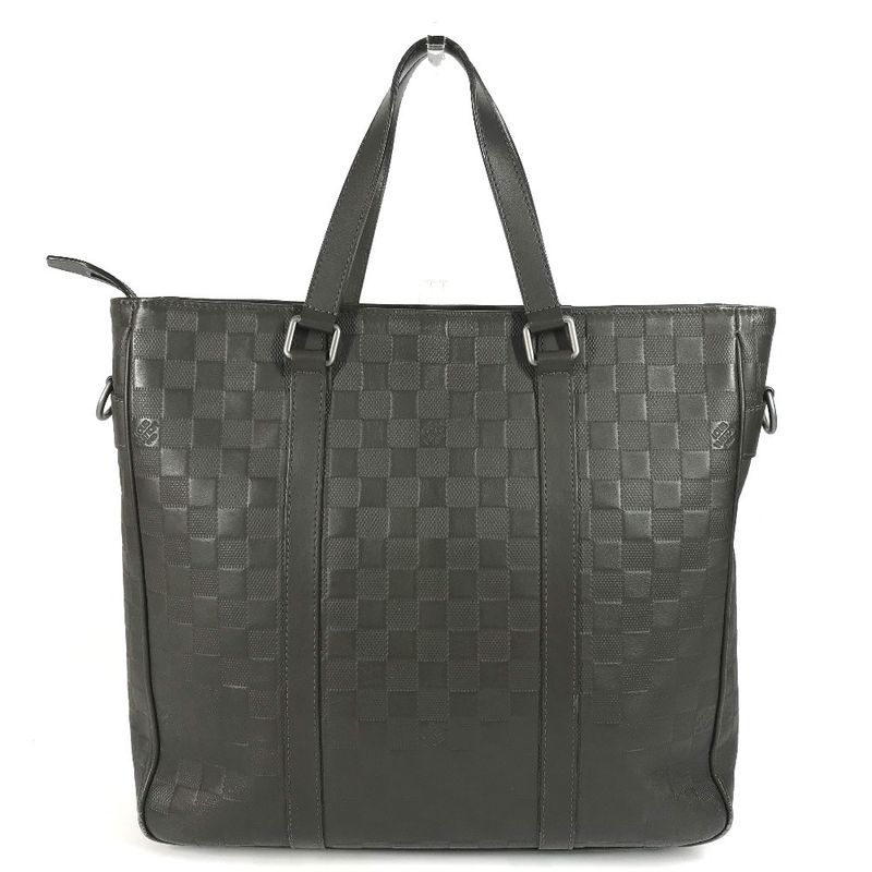 Louis Vuitton Handbag Tadao PM Damier Infini Leather Meteor Brown — view 2