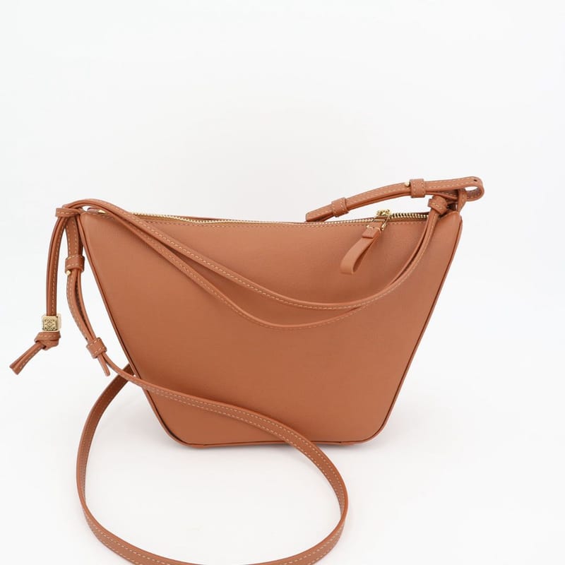 Loewe Hammock Hobo Bag Mini 2 way Leather Tan Brown — view 6