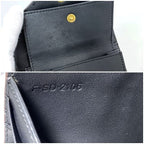 Celine Trifold Wallet Black Brown Blue — view 2