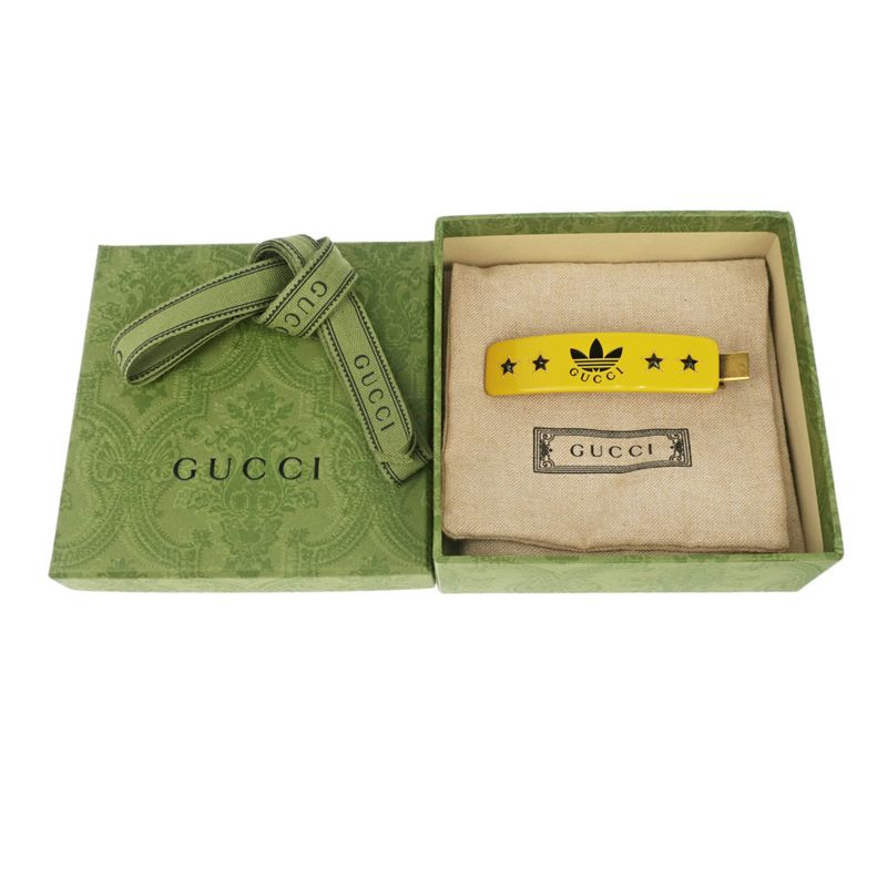 Gucci Adidas Collaboration Hair Clip Yellow Gold Color Star — view 9