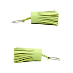 Hermes Key Ring Carmen Charm Pistachio Yellow Green Silver Hardware — view 3