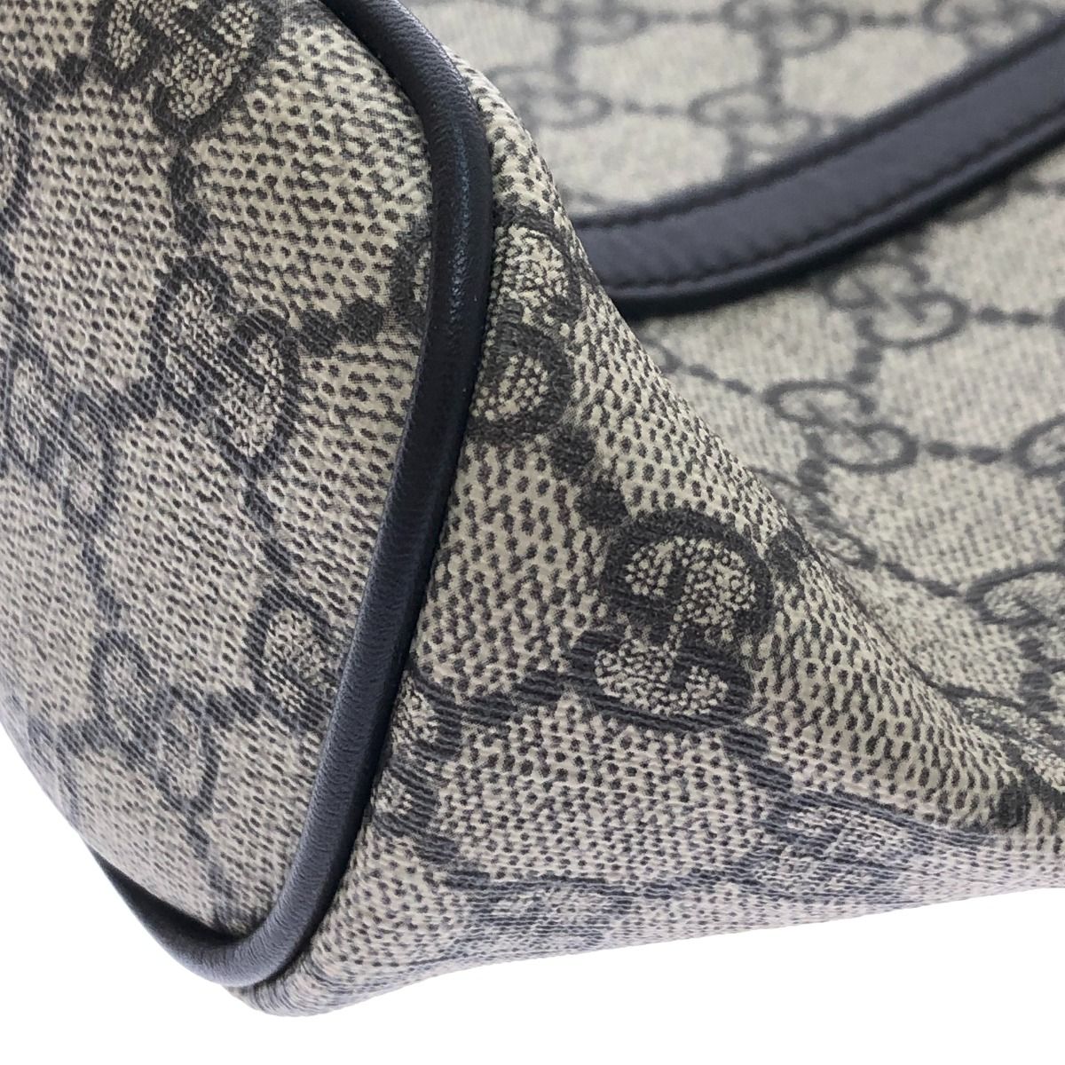 Gucci 2-Way Tote GG Supreme Leather Dark Brown — view 4
