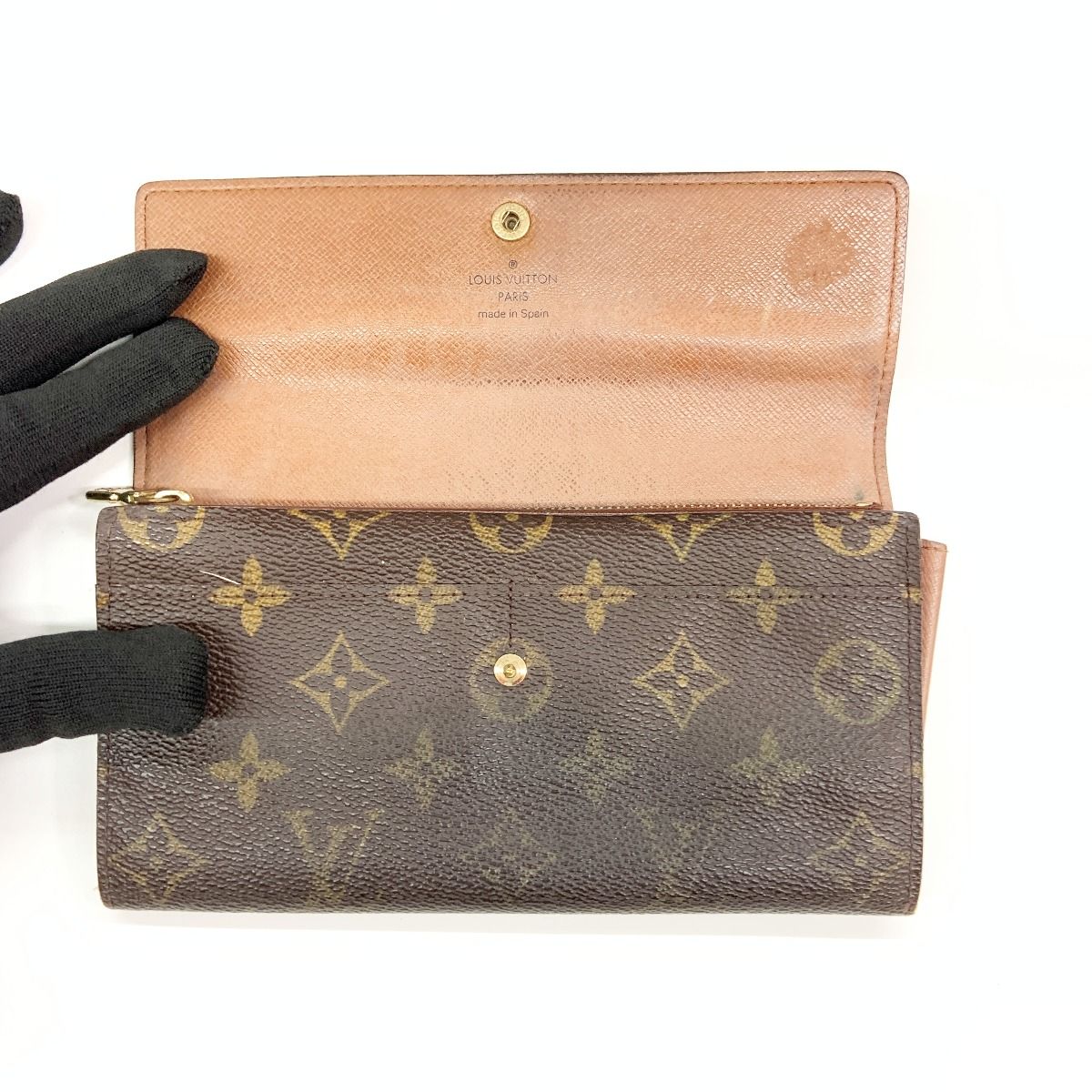 Louis Vuitton Monogram Pochette Porte Monet Credit Bifold Long Wallet — view 5