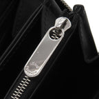 Louis Vuitton Long Wallet Zippy Monogram Mahina Noir Black Silver — view 7