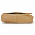 Chanel Shoulder Bag Chain Leather Beige Studded — view 3