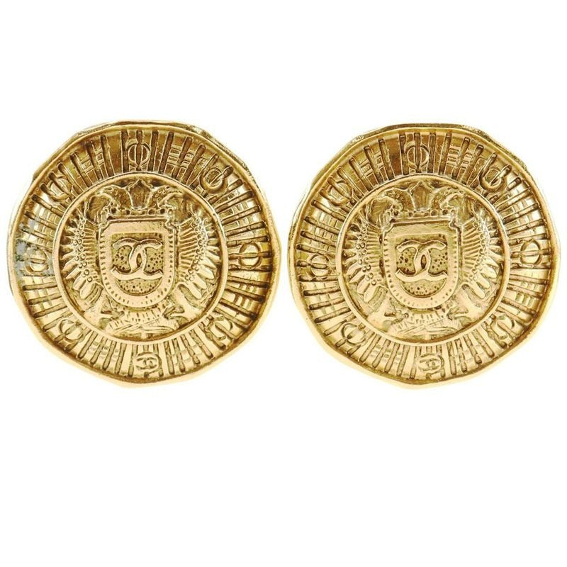 Chanel 31 rue Cambon Vintage Gold Plated 23.0 g Earrings