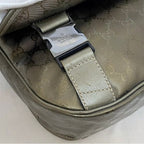Gucci Shoulder Bag Khaki Green Imprime — view 2