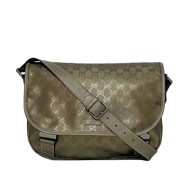 Gucci Shoulder Bag Khaki Green Imprime