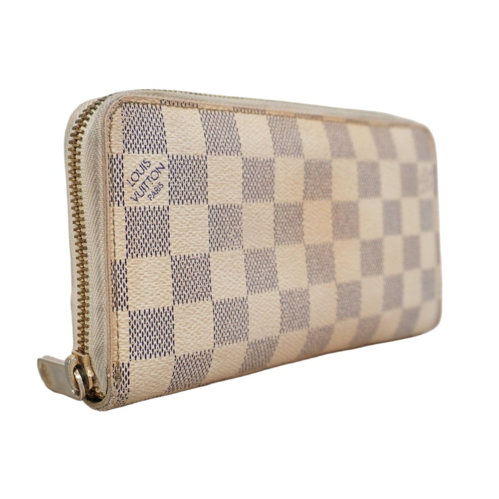 Louis Vuitton Wallet Damier Azur Zippy White — view 2